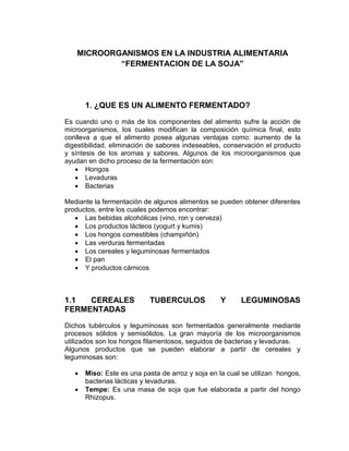 Microorganismos en la industria alimentaria "salsa de soja-aspergillus ...