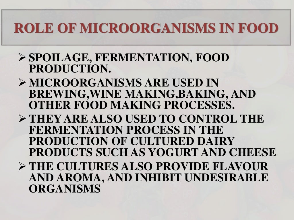 and their role in food technology