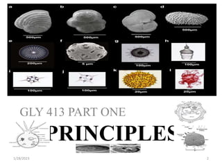 PRINCIPLES
GLY 413 PART ONE
1/28/2023 2
 