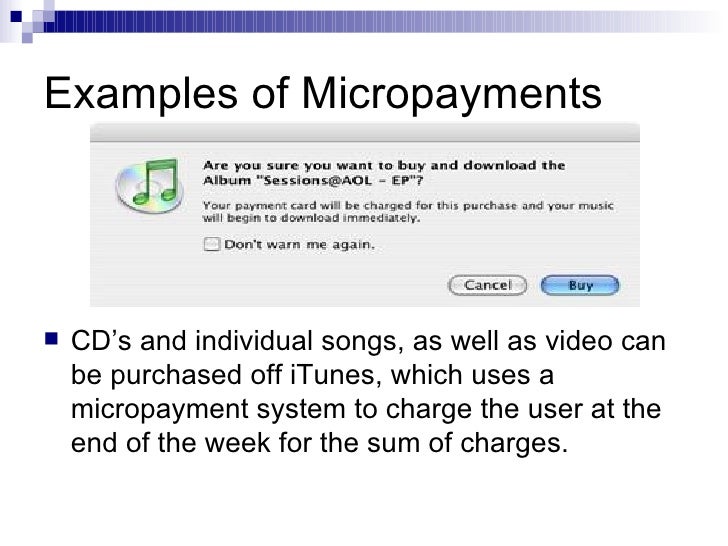 Micropayments