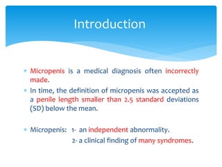 Micropenis pptx micropenis-pptx
