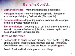 Micro pharm 1.ppt benefit and harm of microbes. spontaneous generation ...