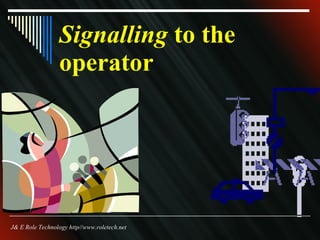 Signalling  to the operator J& E Role Technology http//www.roletech.net 