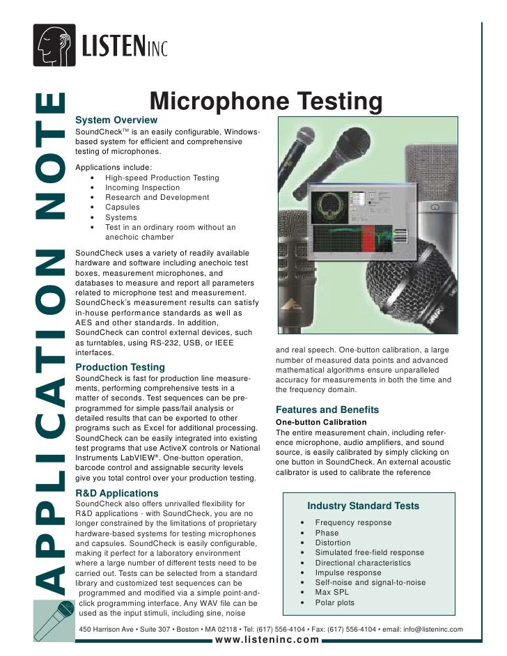 Microphone Testing
