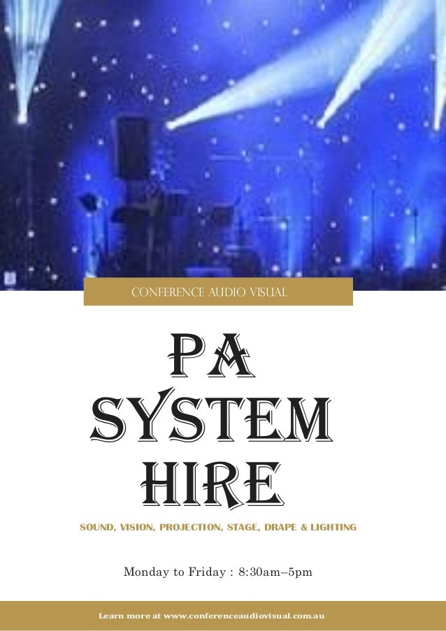 Microphone and PA System Hire Services to Make Your Event Successful