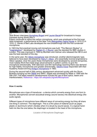 Microphone essay | DOC
