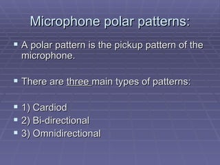 Microphones basics-g | PPT