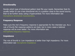 Microphones | PPT