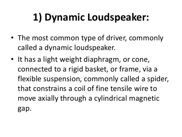 dynamic loudspeaker