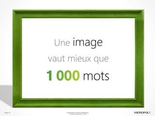 Page 10
Une image
vaut mieux que
mots
Evénement Visual Intelligence
COPYRIGHT MICROPOLE © 2016
 