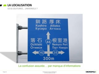 Page 25
LA LOCALISATION
US & COUTUMES… UNIVERSELS ?
La confusion assurée… par manque d’informations
Evénement Visual Intelligence
COPYRIGHT MICROPOLE © 2016
 