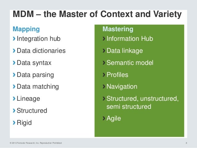 data semantic lineage Micropole Forrester  Présentation MDM  Forum 2014