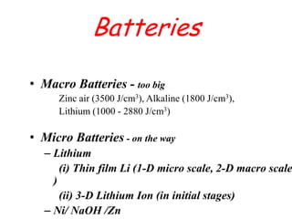 Micro Power Stations | PPTX