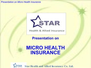 Presentation on MICRO HEALTH INSURANCE 