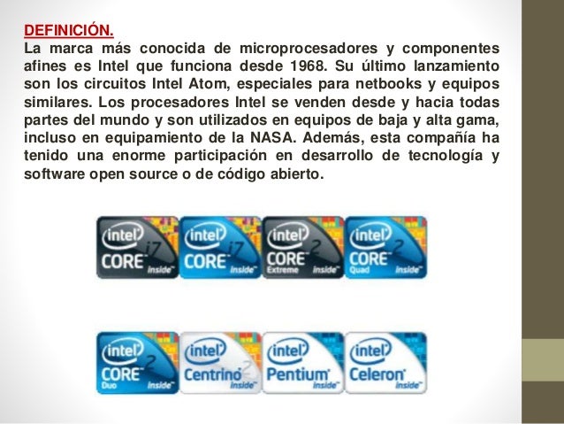 Microprocesadores intel y amd