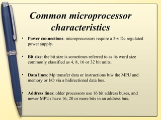 Microprocessor and Application (8085) | PPT