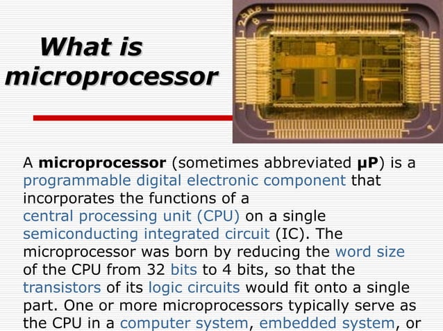 Microprocessor | PPT