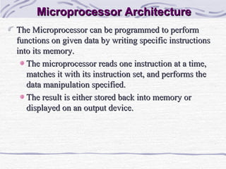 Microprocessor | PPT | Operating Systems | Computer Software and ...