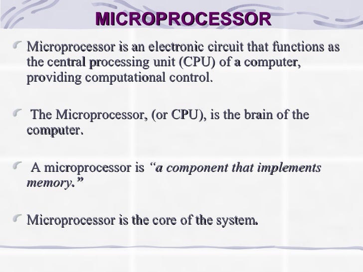 Microprocessor
