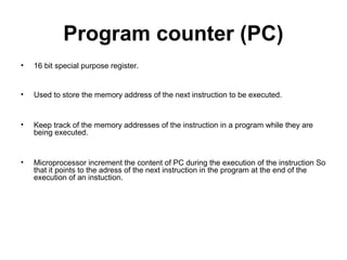 Program Counter 16 Bit Register Microprocessor | PPT