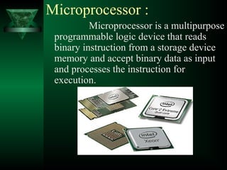 Microprocessor ppt | PPT