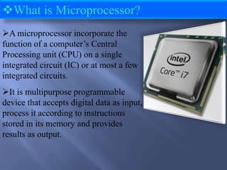 Microprocessor | PPT