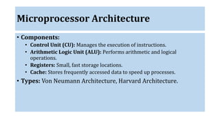 Introduction to Microprocessor in powerpoint | PPT