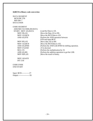 Microprocessor 8086-lab-mannual | PDF
