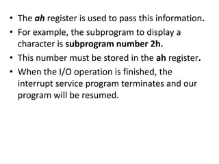 Microprocessor chapter 9 - assembly language programming | PPTX