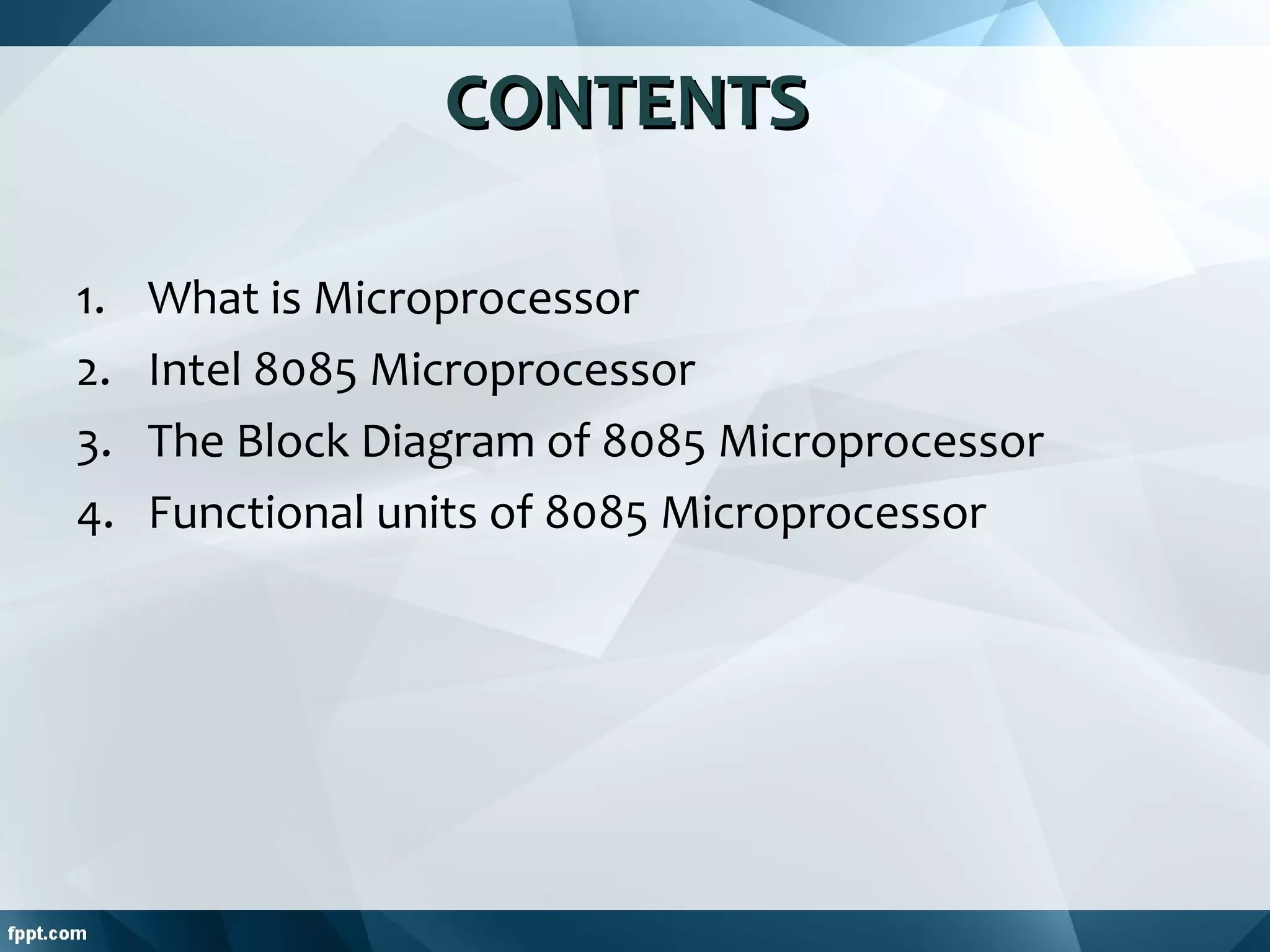 8085 Microprocessor | PPT