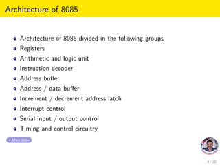Microprocessor 8085 Basics | PPT | Free Download