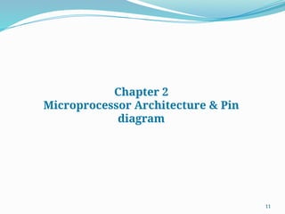 11
Chapter 2
Microprocessor Architecture & Pin
diagram
 
