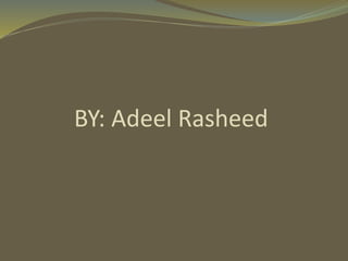 BY: Adeel Rasheed
 