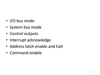 lecture on Microprocessor: 8288 bus controller | PDF