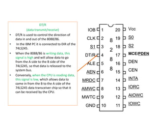 lecture on Microprocessor: 8288 bus controller | PDF