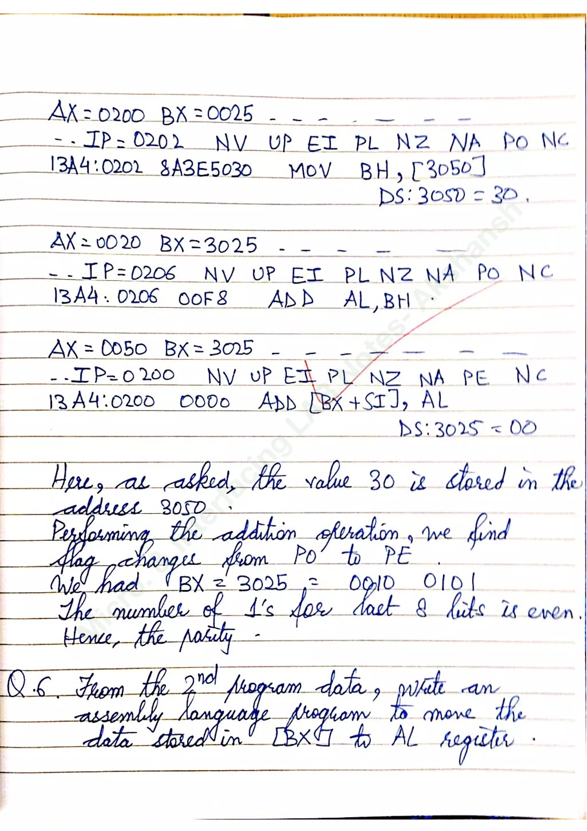 Microprocessor and interfacing lab notes akshansh pdf