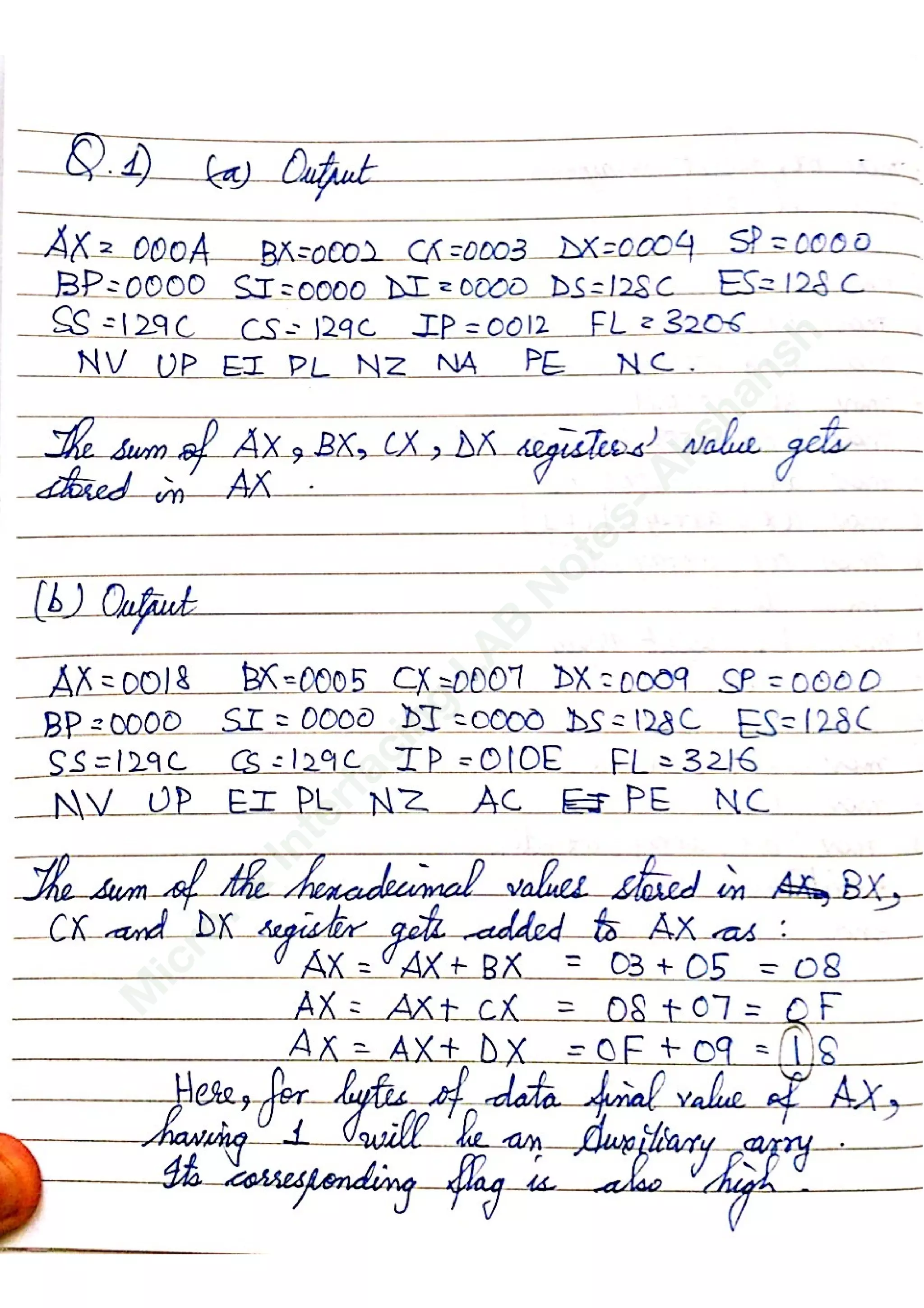 Microprocessor and interfacing lab notes akshansh pdf