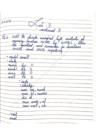 M
icro.&
Interfacing
LAB
N
otes-Akshansh
 