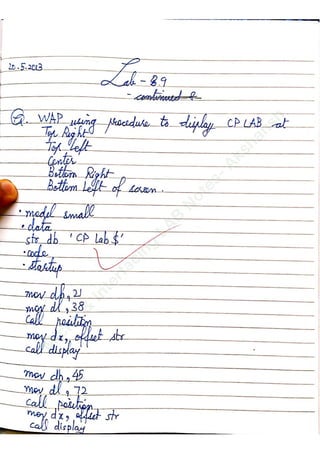 M
icro.&
Interfacing
LAB
N
otes-Akshansh
 