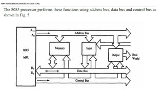 8085 MICROPROCESSOR BUS STRUCTURE
 