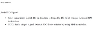 8085 PIN DESCRIPTION
 