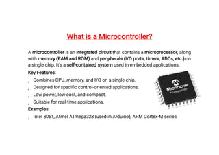 Comprehensive Overview of Microprocessors and Microcontrollers ...