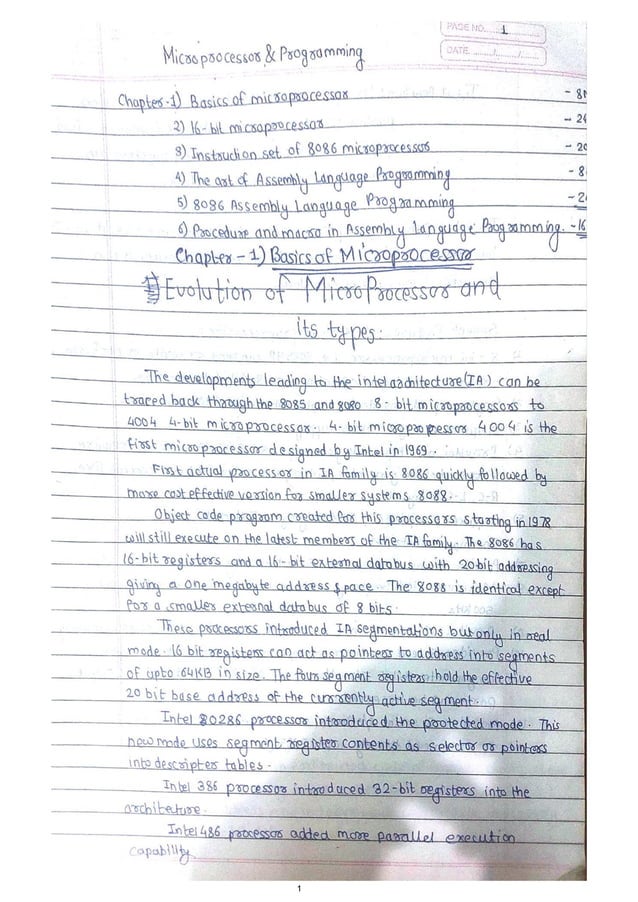 Microprocessor and Programming - UNIT 1.pdf