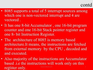 Microprocessor architecture-I | PPTX