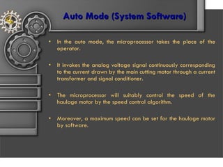 Automode Entry Inside Machine Microprocessor based autonomous control system | PPT