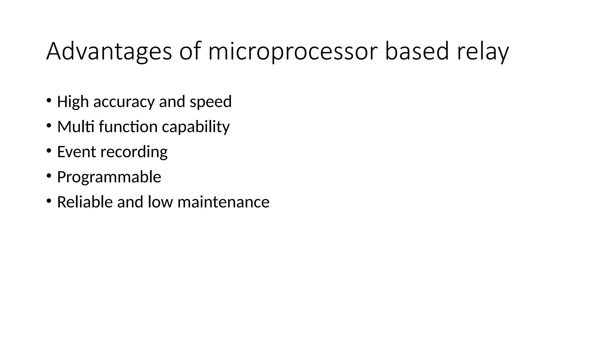 Microprocessor Based Overcurrent Relay Pptx