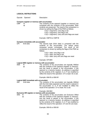 Microprocessor Instructions | PDF
