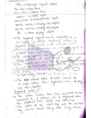 Microprocessor full hand made notes