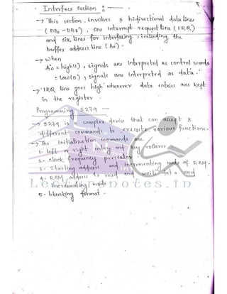 Microprocessor full hand made notes