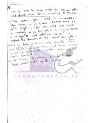 Microprocessor full hand made notes